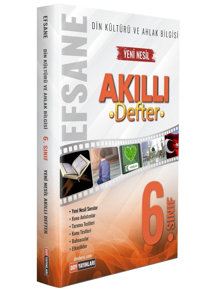 6.Sınıf Din Kültürü ve Ahlak Bilgisi Efsane Akıllı Defter