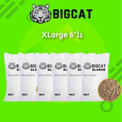 BigCat XLarge Altılı Organik Kedi Kumu