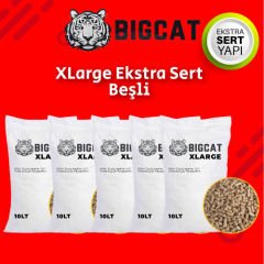 BigCat XLarge Ekstra Beşli Organik Kedi Kumu 50 litre