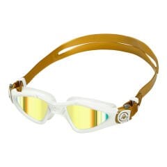Aquasphere Kayenne Titanyum Aynalı Lens Gold Beyaz Yüzücü Gözlüğü
