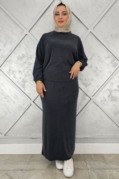 KADIN YARASA KOL TESETTÜR TAKIM SİYAH - 5 BEDEN