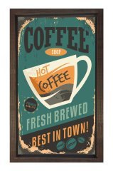 Best Coffee Vintage Reklam Tablosu
