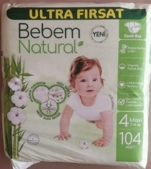 Bebem Natural Ultra Fırsat Paket 4 Beden 7-14Kg