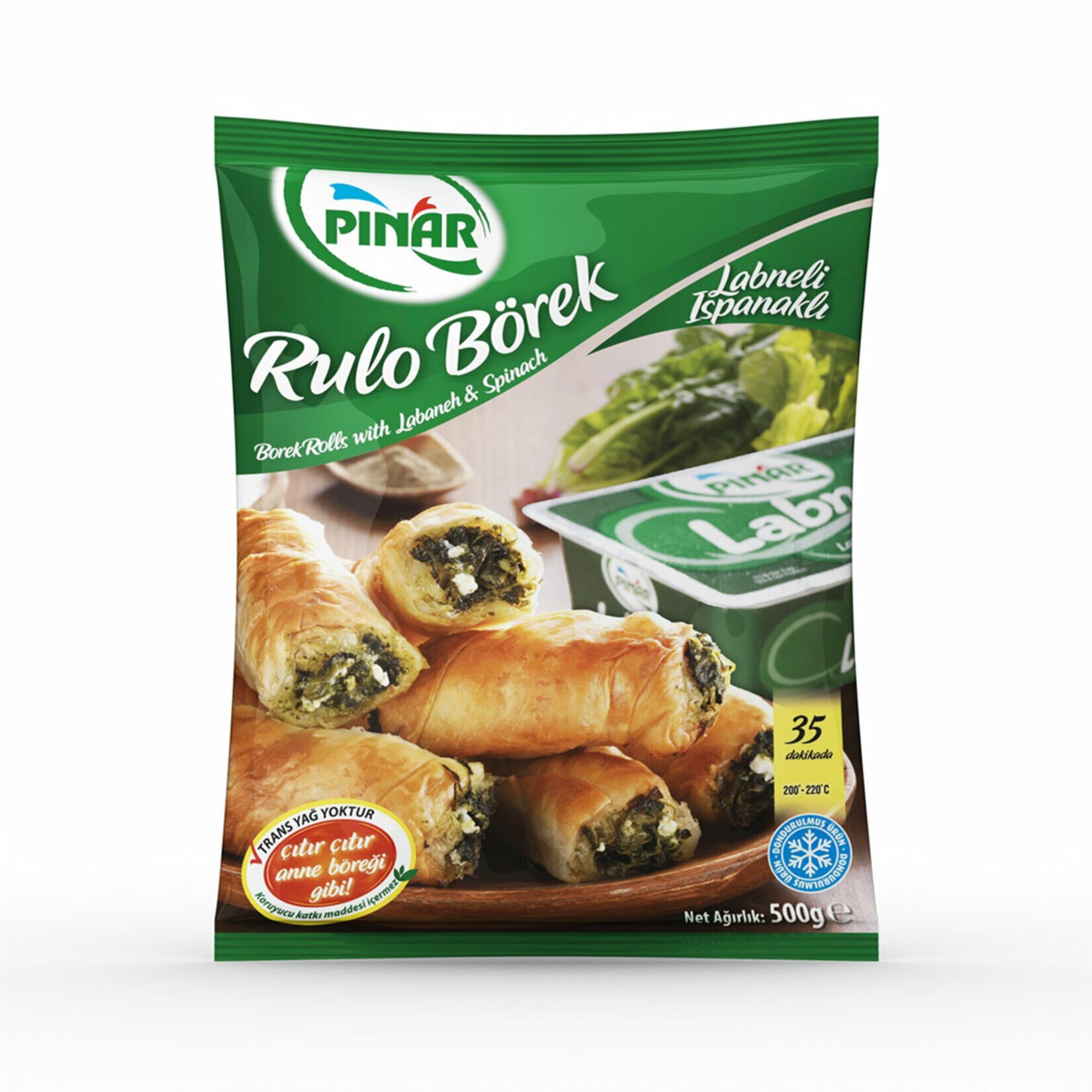 Pınar Rulo Börek Labneli Ispanaklı 500gr