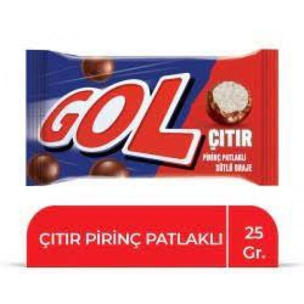 Tadelle Gol Çıtır Pirinç Patlaklı Sütlü Draje 25gr