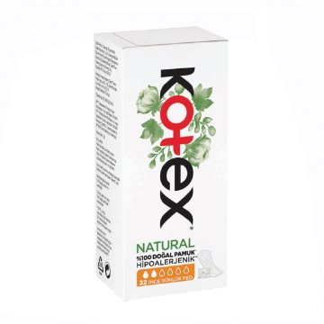 Kotex Natural Günlük Ped  32 İnce