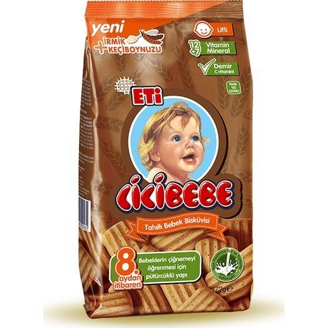 Eti Cicibebe Tahıllı Bebek Bisküvisi 172gr