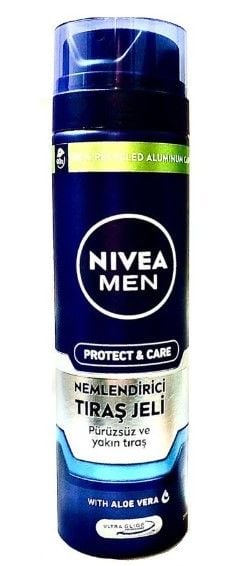 Nivea Men Nemlendirici Tıraş Jeli Pürüzsüz Ve Yakın Tıraş Aloe Vera  200ml