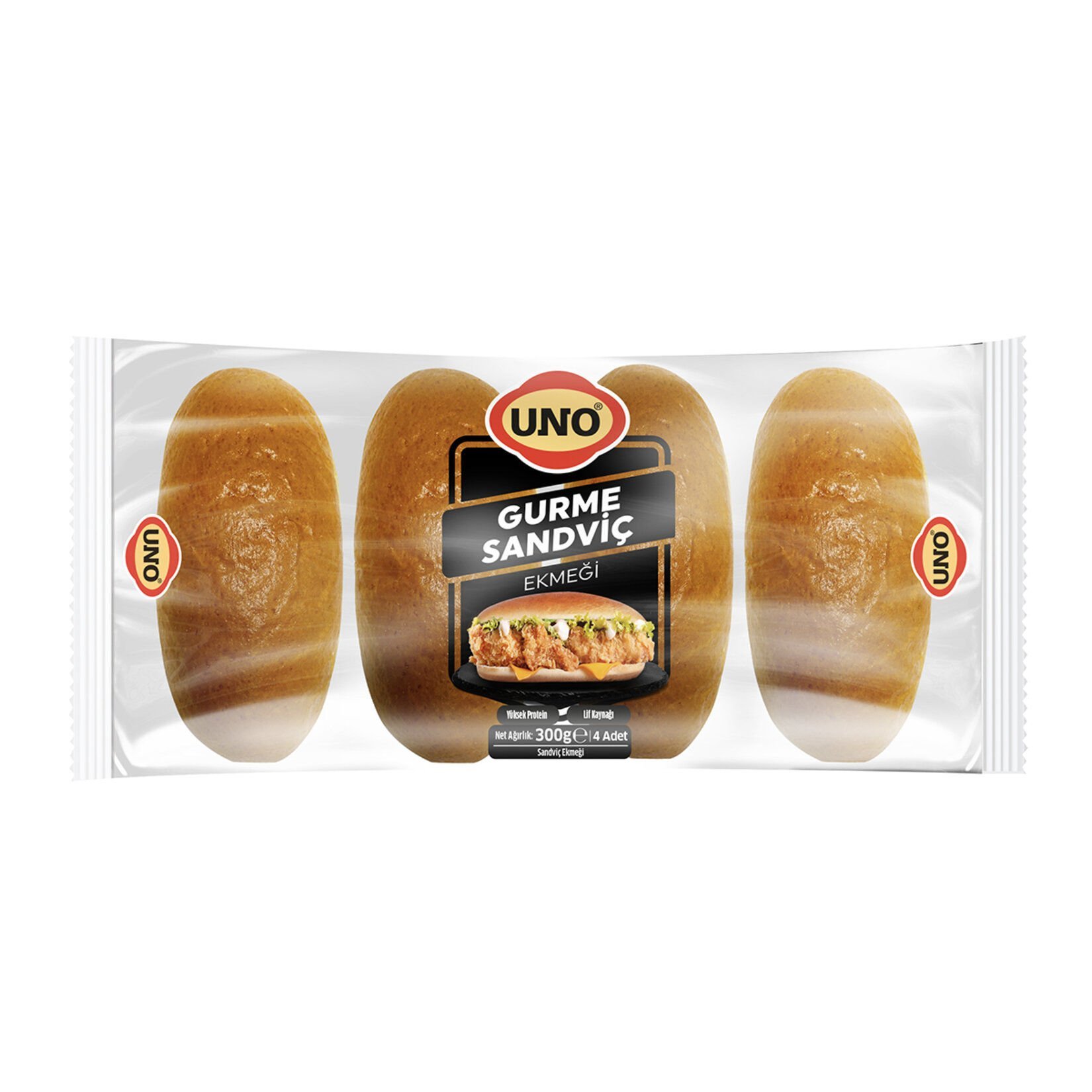 Uno Gurme Sandviç Ekmeği 4lü 300gr