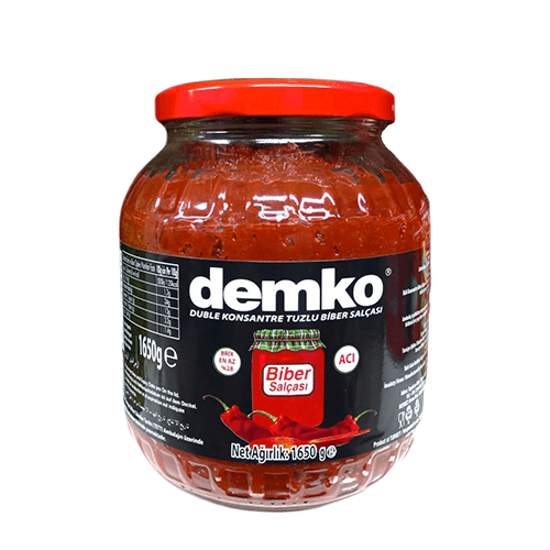 Demko Acı Biber Salçası 1650gr cam