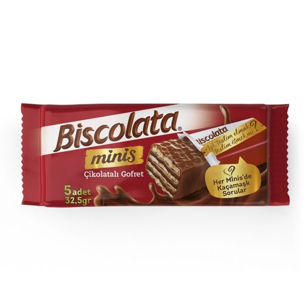 Şölen Biscolata Minis Çikolatalı Gofret 32,5gr