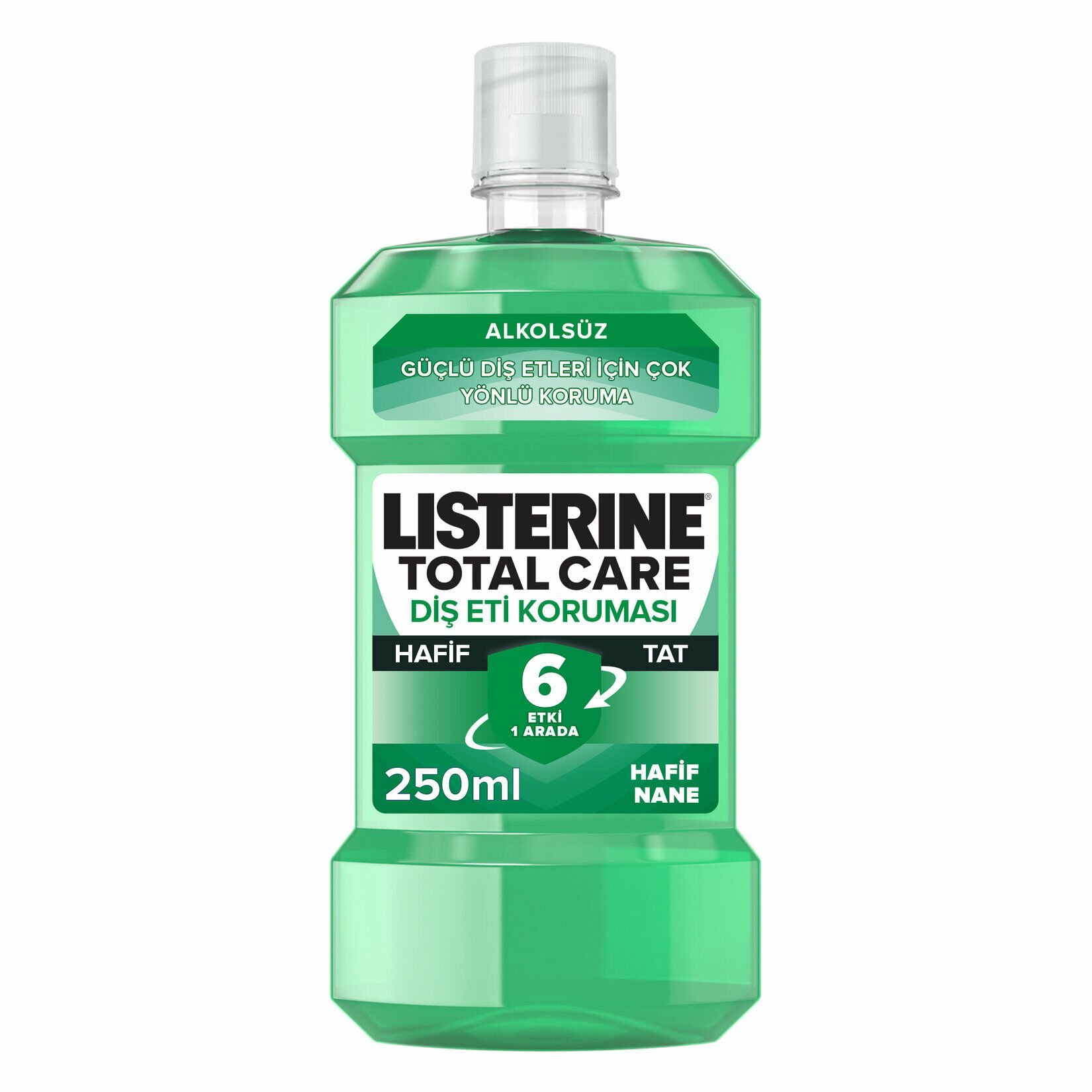 Listerine Ağız Çalkalama Suyu Total Care Diş Eti Koruması Hafif Tat 250ml