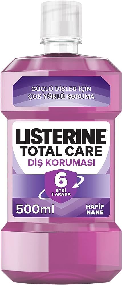 Listerine Ağız Çalkalama Suyu Total Care Diş Koruması Hafif Tat 500ml