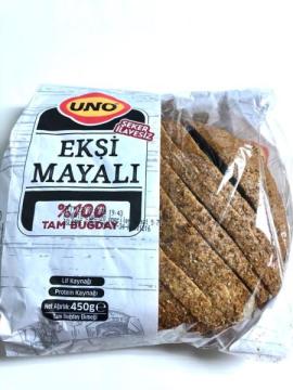 Uno Ekşi Mayalı Tam Buğday Ekmeği 450gr