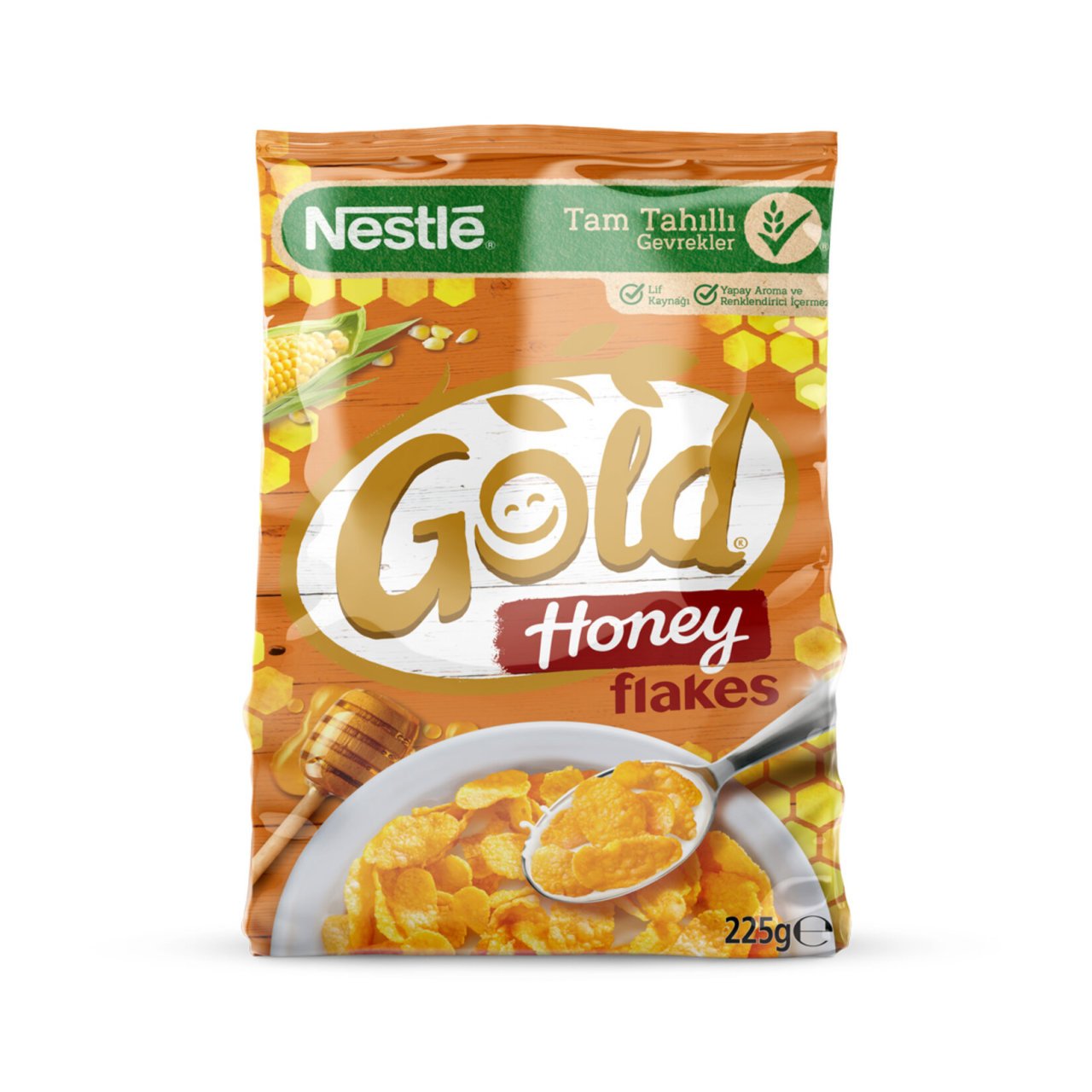Nestle Gold Flakes Ballı Mısır Gevreği 225gr