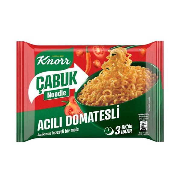 Knorr Çabuk Noodle Acılı Domatesli 67gr