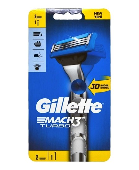 Gillette Mach3 Turbo Tıraş Makinesi 2 Yedekli