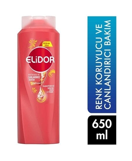 Elidor Şampuan Renk Koruyucu ve Canlandırıcı Bakım 650ml