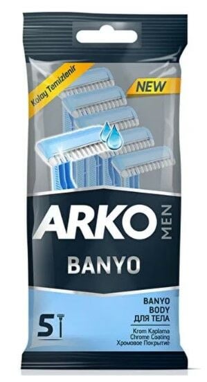 Arko Men Banyo Tıraş Bıçağı 5li poşet Tek Bıçak