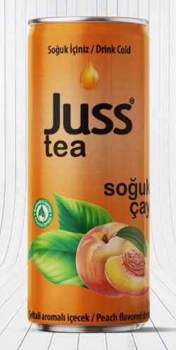 Juss Tea Şeftali Aromalı Soğuk Çay 330ml tnk
