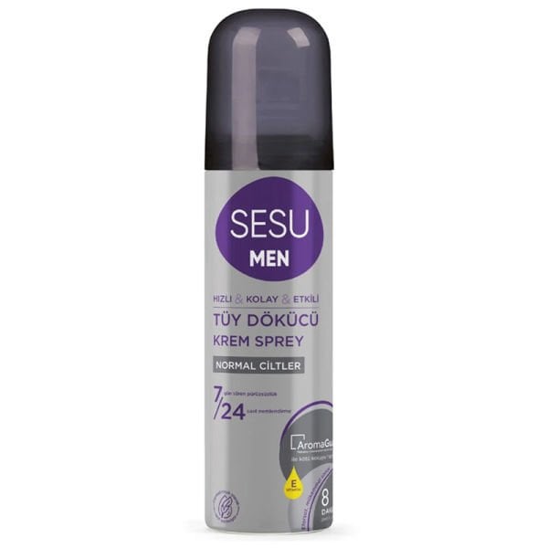 Sesu Men Tüy Dökücü Krem Sprey Normal Çiltler 150ml