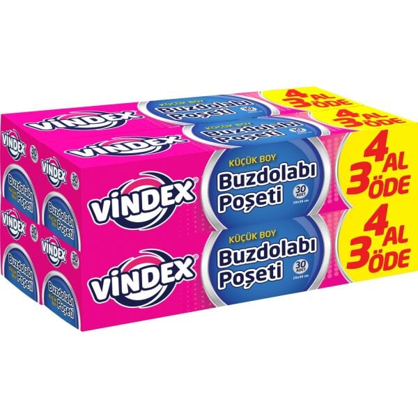 Vindex Buzdolabı Poşeti Küçük Boy 4al 3öde