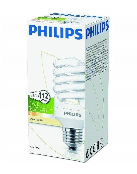 Philips Burgulu Tasarruf Ampul Sarı Işık 23W 1600Lumen