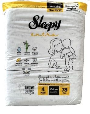 Sleepy Extra Çocuk Bezi 78'li 7-14kg (4-maxi)