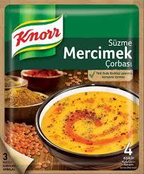 Knorr Süzme Mercimek Çorbası 4 kişilik