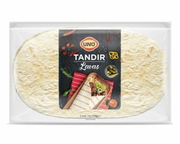 Uno Tandır Lavaş Ekmeği 8li 375gr