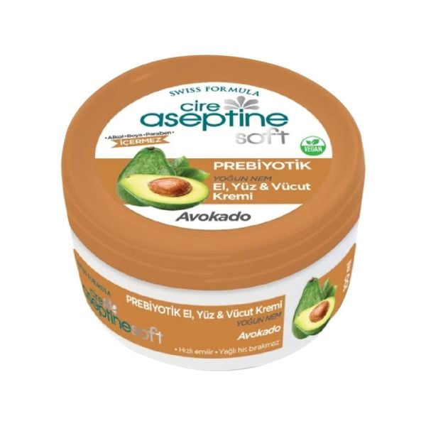 Cire Aseptine Yoğun Nem El, Yüz & Vücut Kremi Avokado 200ml