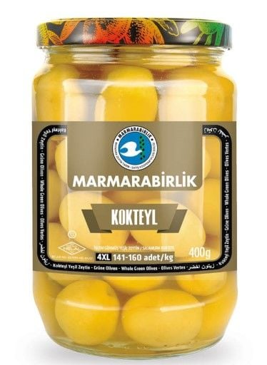 Marmarabirlik Kokteyl Yeşil Zeytin 400gr cam