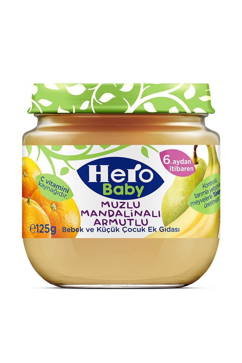 Hero Baby Kavanoz Muzlu Mandalinalı Armutlu 120gr