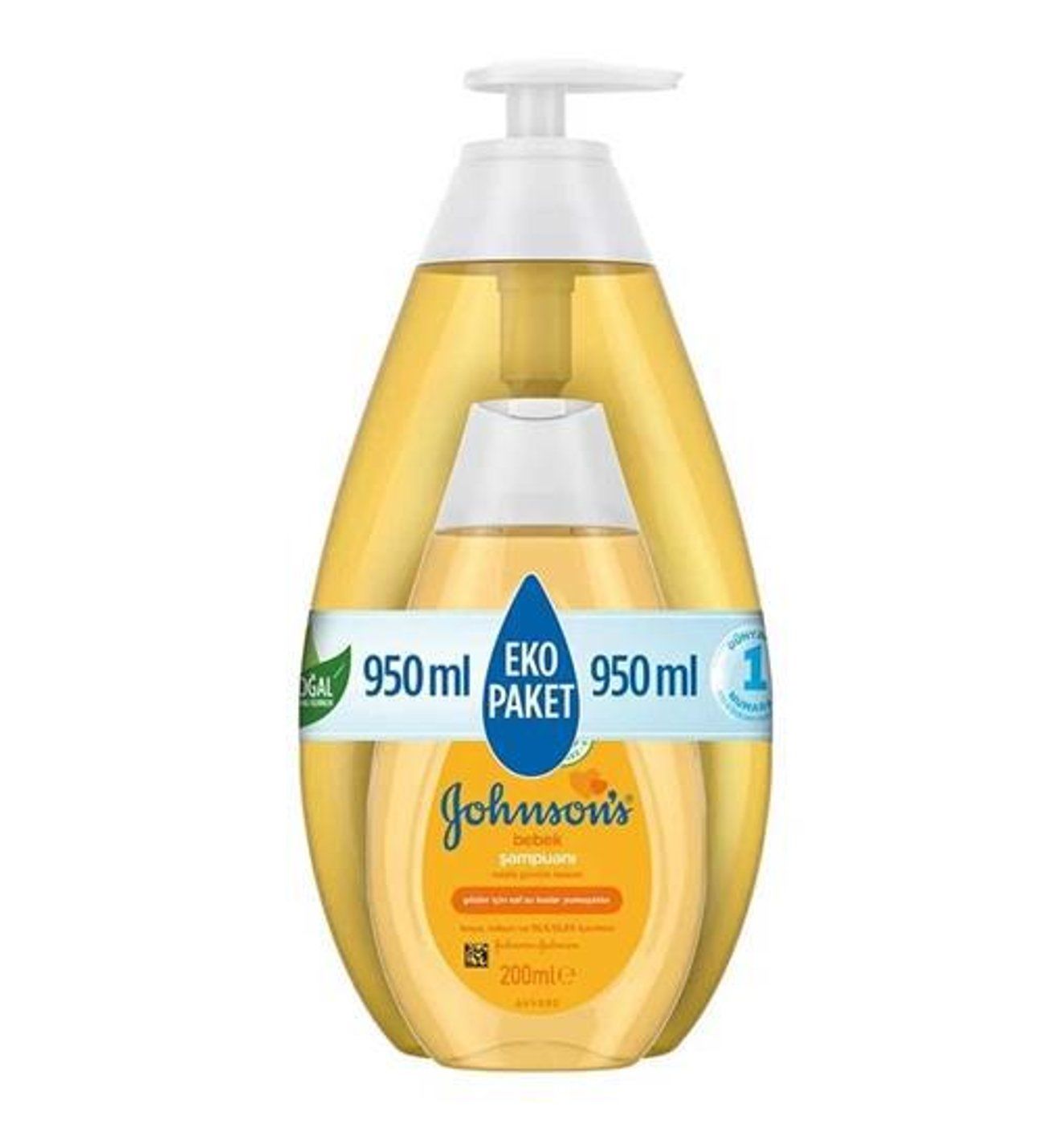 Johnson's Bebek Şampuanı Eko Paket 750ml + 200ml