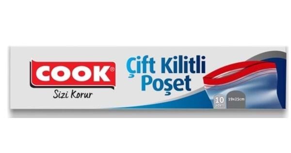 Cook Çift Kilitli Poşet 10'lu