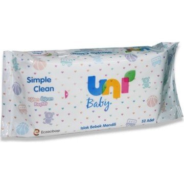 Uni Baby Islak Havlu Simple Clean 52li