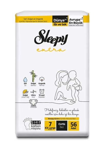 Sleepy Extra Çocuk Bezi 56'lı 20-30kg (7 XXLarge)