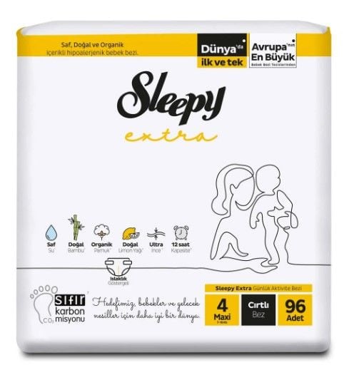 Sleepy Extra Çocuk Bezi 96'lı 7-14kg (4-maxi)