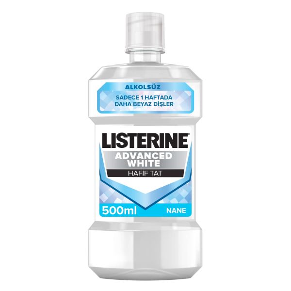 Listerine Ağız Çalkalama Suyu Advanced White Hafif Tat 500ml