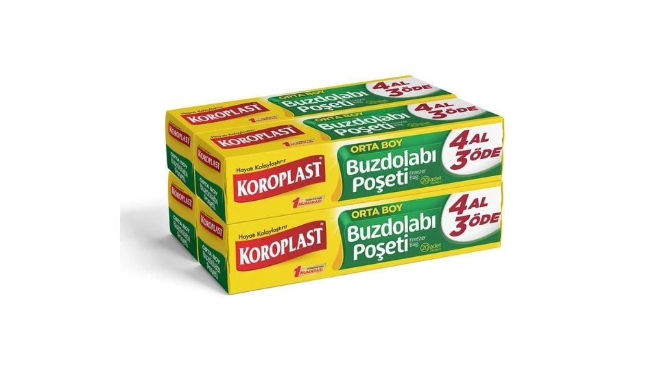 Koroplast Buzdolabı Poşeti Orta Boy 4 Al 3 Öde