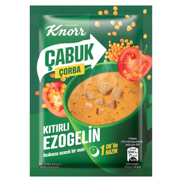 Knorr Çabuk Çorba Kıtırlı Ezogelin Çorbası 22gr