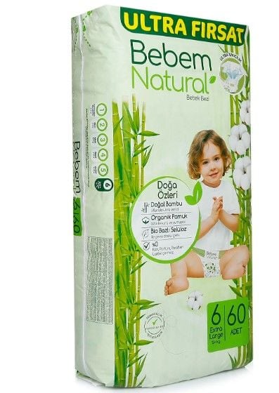 Bebem Natural Ultra Fırsat Paket 6 Beden 15+Kg