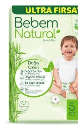 Bebem Natural Ultra Fırsat Paket 5 Beden 11-18 Kg