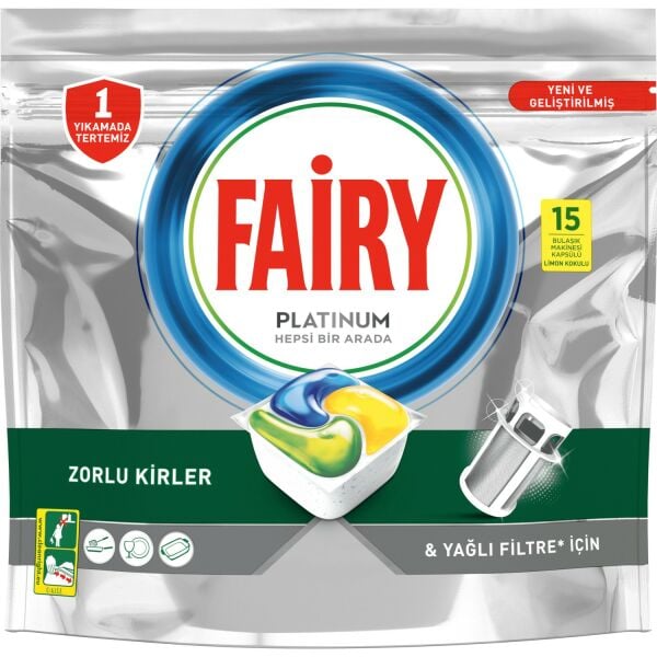 Fairy Platınum Hepsi Bir Arada Platinium 15 Tablet