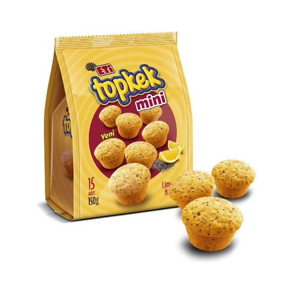 Eti Topkek Mini Limonlu Haşhaşlı 150gr