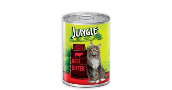 Jungle Konserve Kedi Maması Biftek 415gr