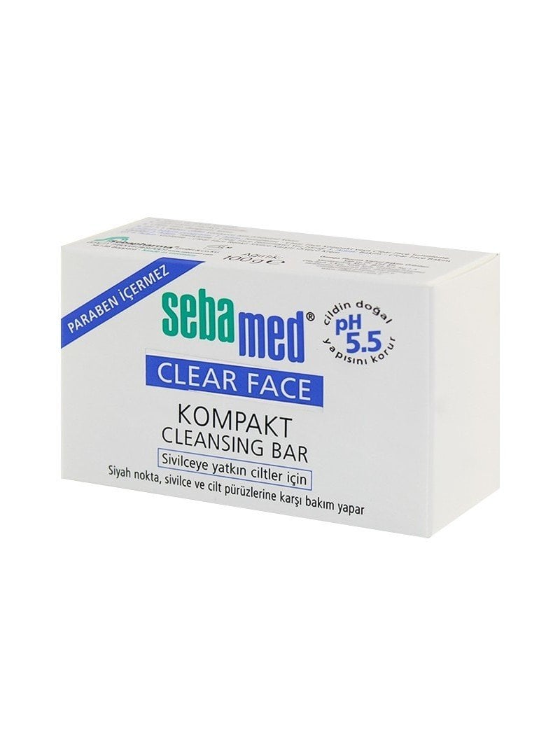 Seba Med Olive Cleansing Bar Kompakt Sabunu Sivilce Yatkın Ciltler İçin 100g