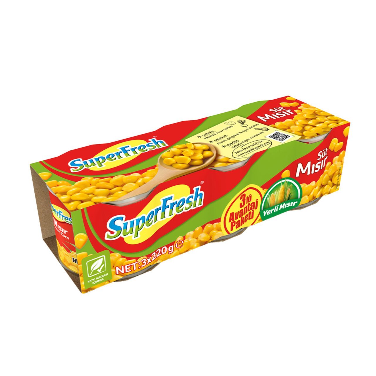 Superfresh Süt Mısır 3x220gr tnk