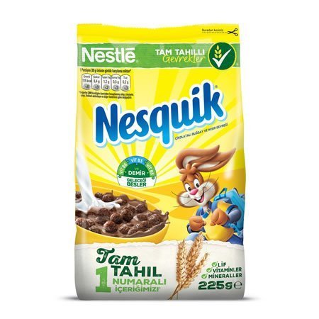 Nestle Nesquik Kakaolu Buğday ve Mısır Gevreği 225gr