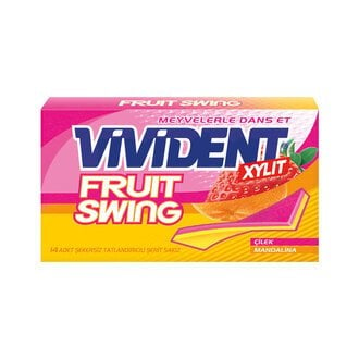 Vivident Xylıt Fruit Swing Çilek Mandalina Aromalı 26gr